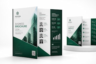 design business brochure, corporate brochure, company profile and annual report
