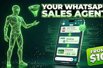 create whatsapp ai agent saas for leads booking payments ai support web app beta