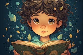 design personalized cartoon characters for children books