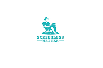design screen less writer logo