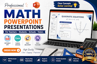 design professional math powerpoint presentations