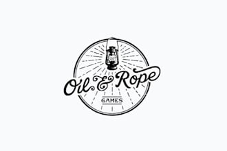 design vintage tabletop games company logo