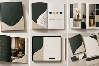design brand book formatting paperback layout design interactive fillable form