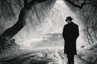 do noir, horror and dark comic book art and illustrations