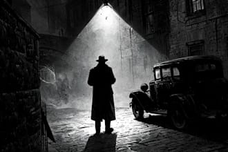 draw noir, horror and dark comic books art for your project