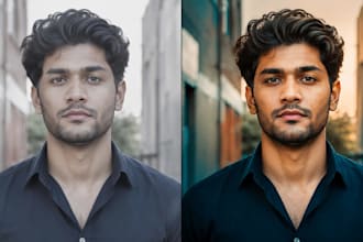 apply cinematic ai photo enhancement and soft dslr lighting