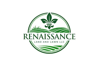 design awesome lawn care and landscaping logo