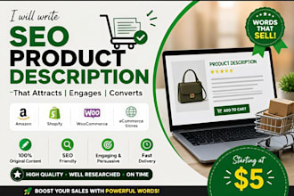write SEO friendly product descriptions for your ecommerce store