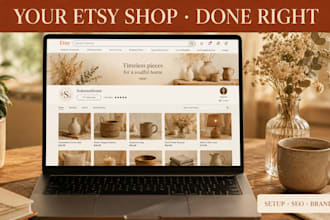 set up and optimize your complete etsy shop
