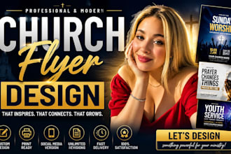build a professional church anniversary flyer