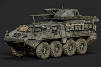 do 3d vehicle, props, weapons for your game