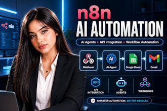 build n8n ai automation ,CRM automation, task automation