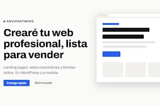creare tu pagina web profesional landing corporativa o tienda online
