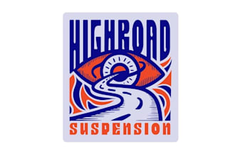 design psychedelic off road company logo