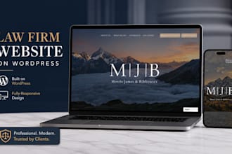 design a professional law firm website for lawyers and attorneys