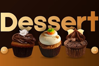 make delicious desert, cupcake, cake, candy, ice cream reciepe