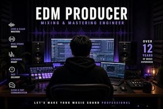 professionally mix and master your edm, house or pop song