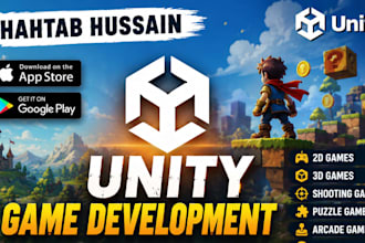 do mobile game development for 2d 3d games in unity