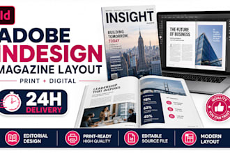 design a professional adobe indesign magazine layout