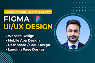design figma website UI UX, dashboard UI UX, and mobile app design in figma