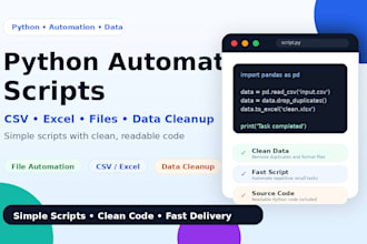 create custom python scripts