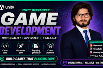 develop your unity 2d or 3d mobile game