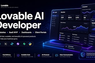 create a modern ai web app using lovable ai