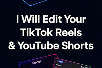 edit your tiktok , reels and youtube short videos