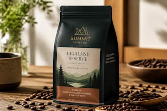 do coffee packaging, coffee bag, label design