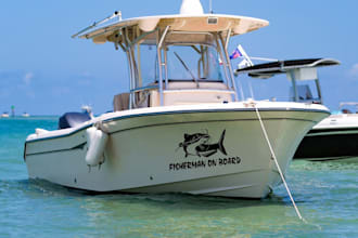 design custom boat logo, yacht lettering, and fishing decals