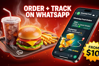 create restaurant whatsapp ai chatbot for food ordering and delivery tracking