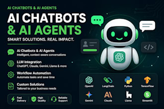 build ai agents, chatbots, and machine learning solutions