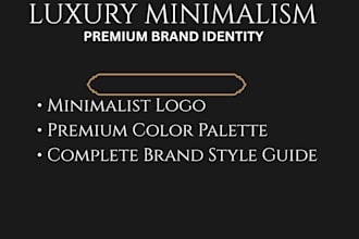 design a luxury minimalist logo identity