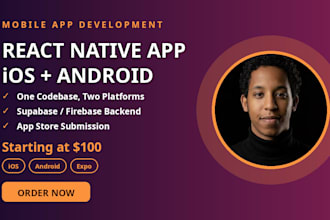 build your react native app for ios and android