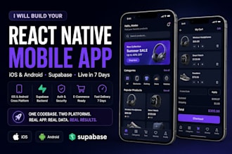 build your react native app for ios and android