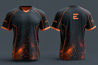 design an esports jersey, hoodie, jacket package
