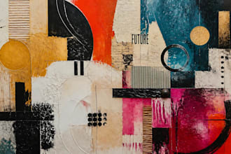 draw abstract painting art or color abstract art