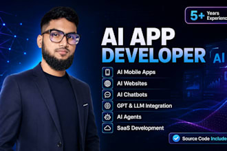 develop ai mobile app, ai web app, custom chatbot, gpt app and ai automation