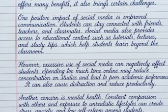 write neat handwritten notes