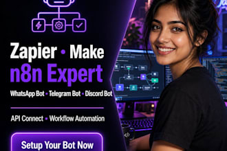 setup and fix n8n make zapier on whatsapp telegram discord