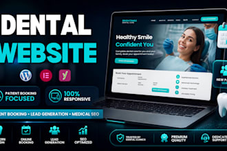 build an elementor pro website for dentists and healthcare