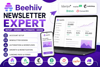 write design setup newsletter on substack, flodesk, linkedin, beehiiv newsletter