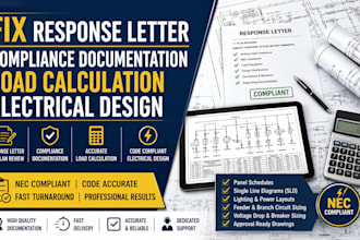 fix response letter compliance documentation load calculation electrical design