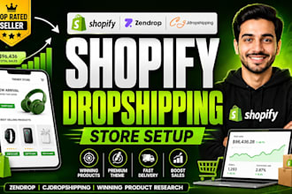 do shopify dropshipping store zendrop cjdropshipping winning product research