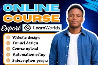 setup learnworlds online course redesign learnworlds website learnworlds funnel