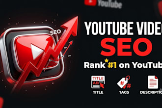 do youtube video SEO, optimize title, description, tags, and