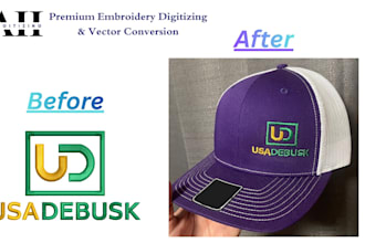 do embroidery digitizing design into dst pes pxf file in 1 hour