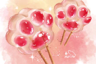 make pastel food illustrations