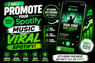 promote your spotify music and make it viral spotify