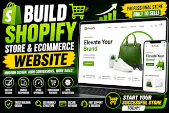 build shopify store design and ecommerce website development